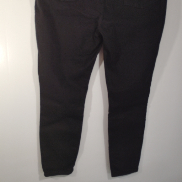 Sz 18 Wild Fable Black Denim Jeans Cotton Stretch Skinny Tapered Leg 34R - Picture 9 of 12